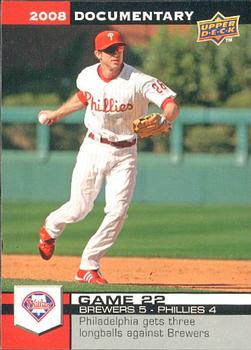 2008 Upper Deck Documentary #802 Chase Utley Front