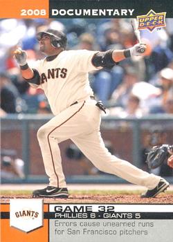 2008 Upper Deck Documentary #1132 Bengie Molina Front