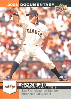 2008 Upper Deck Documentary #1139 Barry Zito Front