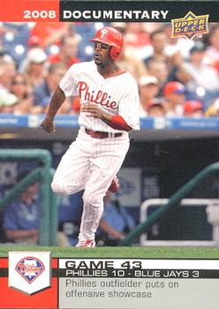 2008 Upper Deck Documentary #1403 Jimmy Rollins Front