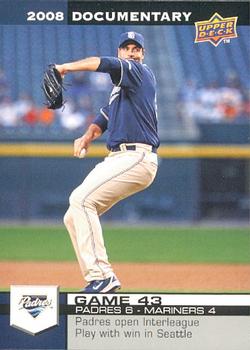 2008 Upper Deck Documentary #1423 Chris Young Front