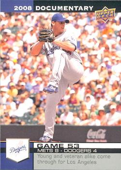 2008 Upper Deck Documentary #1643 Chad Billingsley Front