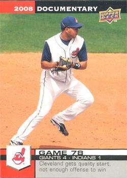 2008 Upper Deck Documentary #2188 Jhonny Peralta Front