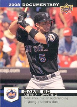 2008 Upper Deck Documentary #2580 David Wright Front
