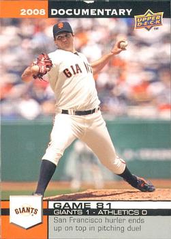 2008 Upper Deck Documentary #2631 Barry Zito Front