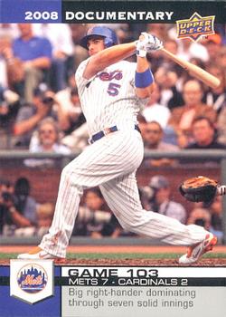 2008 Upper Deck Documentary #3054 David Wright Front