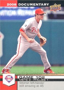2008 Upper Deck Documentary #3062 Chase Utley Front