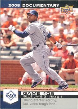 2008 Upper Deck Documentary #3170 Carl Crawford Front