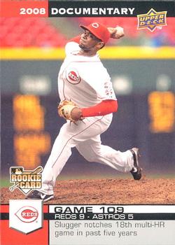 2008 Upper Deck Documentary #3204 Johnny Cueto Front