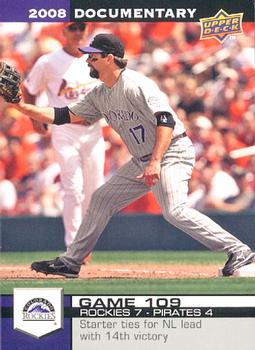 2008 Upper Deck Documentary #3210 Todd Helton Front