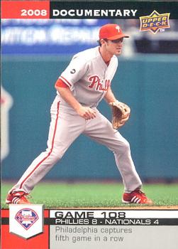 2008 Upper Deck Documentary #3242 Chase Utley Front