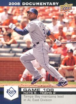2008 Upper Deck Documentary #3260 Carl Crawford Front