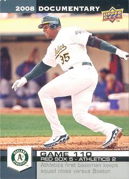 2008 Upper Deck Documentary #3328 Frank Thomas Front