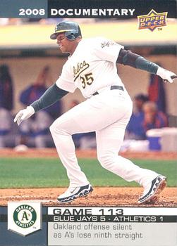 2008 Upper Deck Documentary #3418 Frank Thomas Front