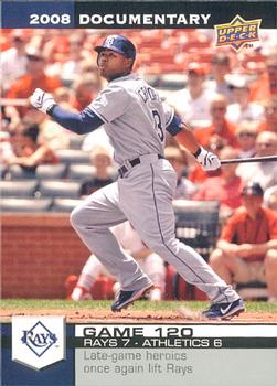 2008 Upper Deck Documentary #3620 Carl Crawford Front