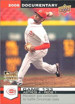 2008 Upper Deck Documentary #3924 Johnny Cueto Front