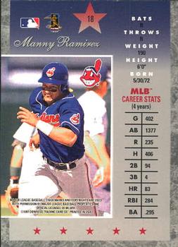 1997 Donruss Elite #18 Manny Ramirez Back