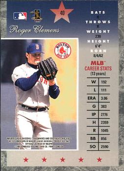 1997 Donruss Elite #40 Roger Clemens Back