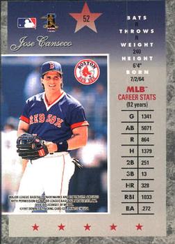 1997 Donruss Elite #52 Jose Canseco Back