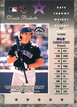 1997 Donruss Elite #60 Dante Bichette Back