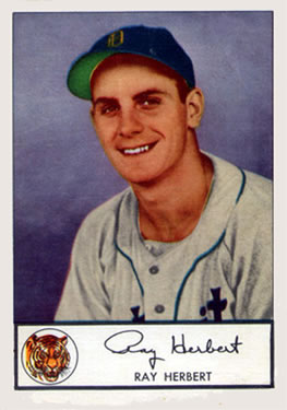 1953 Glendale Hot Dogs Detroit Tigers #NNO Ray Herbert Front