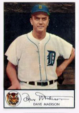 1953 Glendale Hot Dogs Detroit Tigers #NNO Dave Madison Front