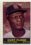 1964 Bazooka Stamps #NNO Curt Flood Front