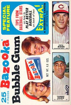 1968 Bazooka - Bazooka Panels #6 Orlando Cepeda / Tommie Agee / Don Drysdale / Pete Rose / Ron Santo Front