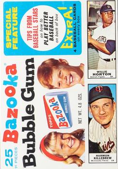 1968 Bazooka - Bazooka Panels #8 Brooks Robinson / Tony Gonzalez / Willie Horton / Harmon Killebrew / Jim McGlothlin Front