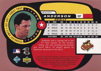 1998 Upper Deck UD3 #167 Brady Anderson Back