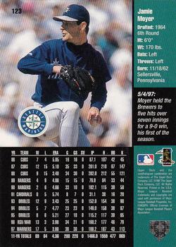 1998 Upper Deck Special F/X #123 Jamie Moyer Back