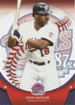 2007 Upper Deck 1987 World Series 20th Anniversary #6 Don Baylor Front
