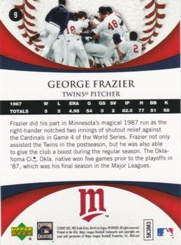 2007 Upper Deck 1987 World Series 20th Anniversary #9 George Frazier Back
