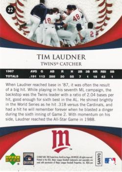 2007 Upper Deck 1987 World Series 20th Anniversary #22 Tim Laudner Back