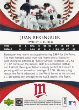 2007 Upper Deck 1987 World Series 20th Anniversary #24 Juan Berenguer Back