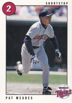 1996 Marquette Bank Minnesota Twins #1 Pat Meares Front