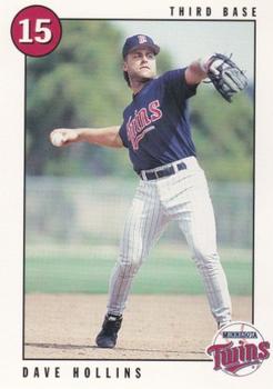 1996 Marquette Bank Minnesota Twins #5 Dave Hollins Front