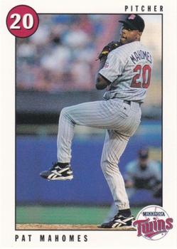 1996 Marquette Bank Minnesota Twins #27 Pat Mahomes Front