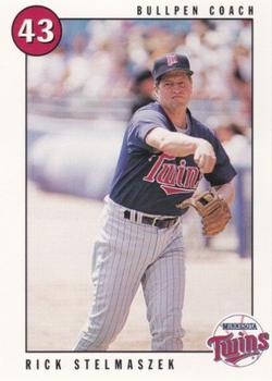 1996 Marquette Bank Minnesota Twins #32 Rick Stelmaszek Front