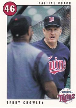 1996 Marquette Bank Minnesota Twins #33 Terry Crowley Front