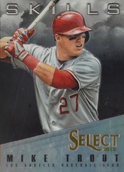2013 Panini Select - Skills Prizm Black #SK2 Mike Trout Front