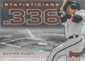 2013 Panini Select - Statisticians #ST1 Buster Posey Front