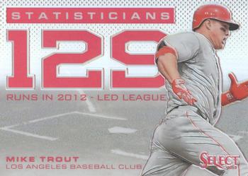 2013 Panini Select - Statisticians Prizm #ST3 Mike Trout Front