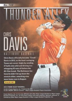 2013 Panini Select - Thunder Alley #TA8 Chris Davis Back