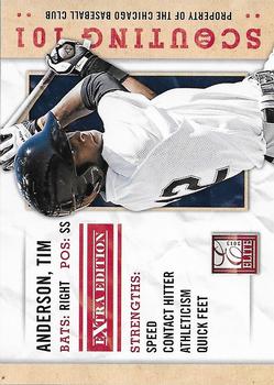 2013 Panini Elite Extra Edition - Scouting 101 #6 Tim Anderson Front