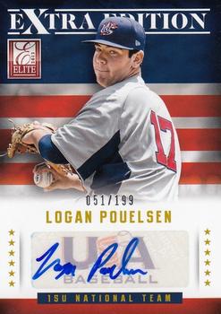 2013 Panini Elite Extra Edition - USA Baseball 15U Signatures #11 Logan Pouelsen Front