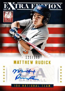 2013 Panini Elite Extra Edition - USA Baseball 15U Signatures #15 Matthew Rudick Front