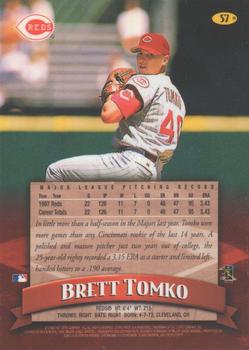 1998 Finest - Refractors #57 Brett Tomko Back