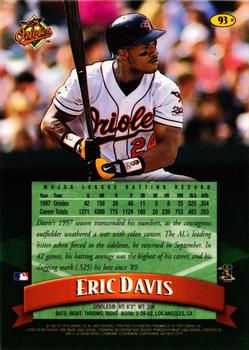 1998 Finest - Refractors #93 Eric Davis Back