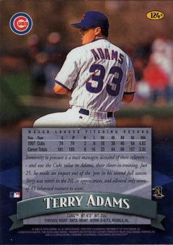 1998 Finest - Refractors #124 Terry Adams Back